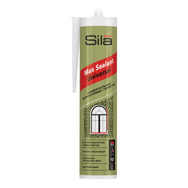 Sila PRO Max Sealant, силиконовый универсальный герметик, коричневый, 280 мл